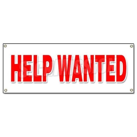 Signmission HELP WANTED BANNER SIGN now hiring interview application job position career B-Help Wanted
